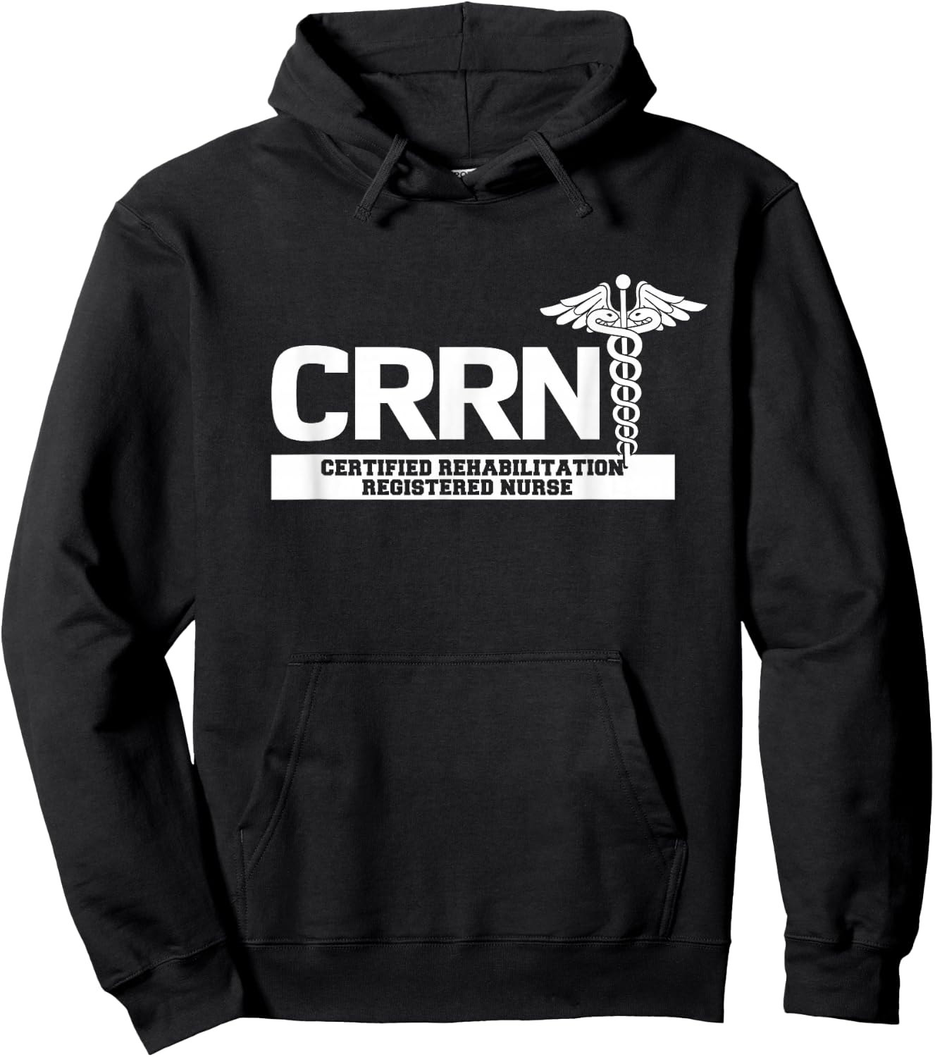 CRRN Certified Rehabilitation Registered Nurse Hospital Hoodie - Hoodie | Black