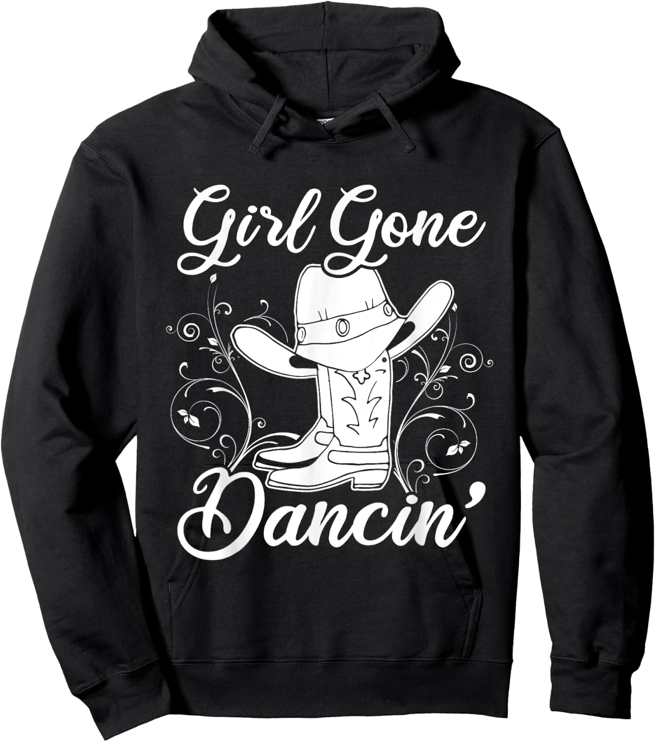 Line Dancing Texas Cowgirl Gift Women Line Dance Hoodie - Hoodie | Black