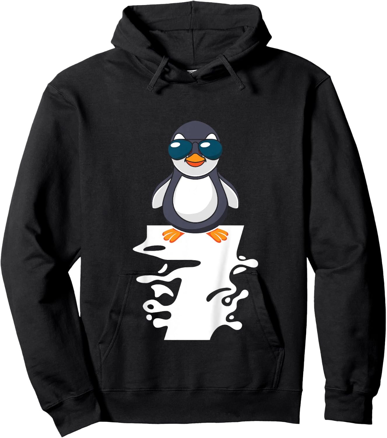 I Am Already 7 Years Old Penguin 7th Birthday Hoodie - Hoodie | Black