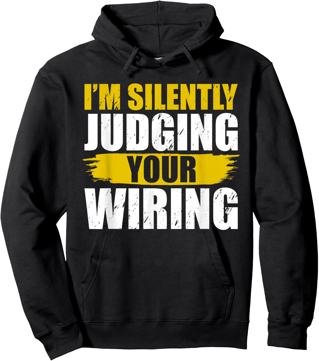 Funny Electrician Art Electricity Gag Electrician Hoodie - Hoodie | Black