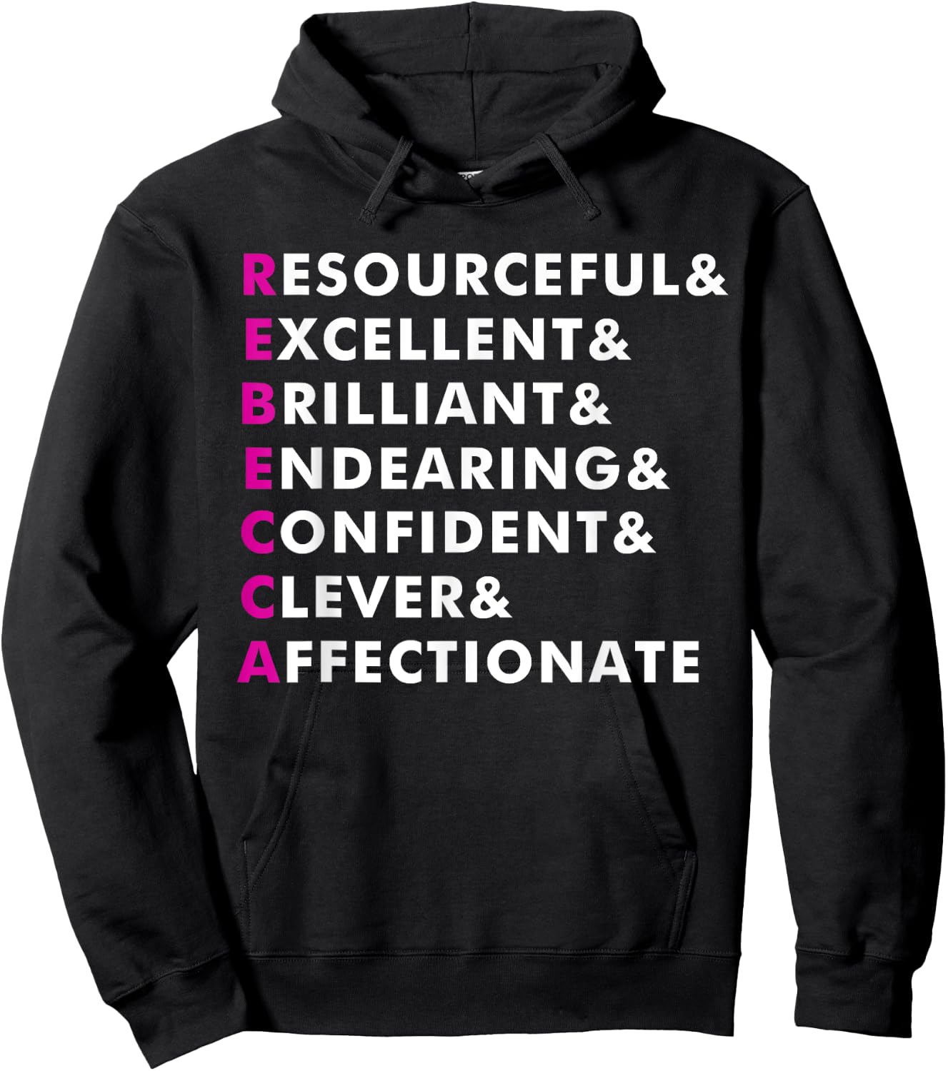 Rebecca Name Shirt Personalized Gift Hoodie - Hoodie | Black