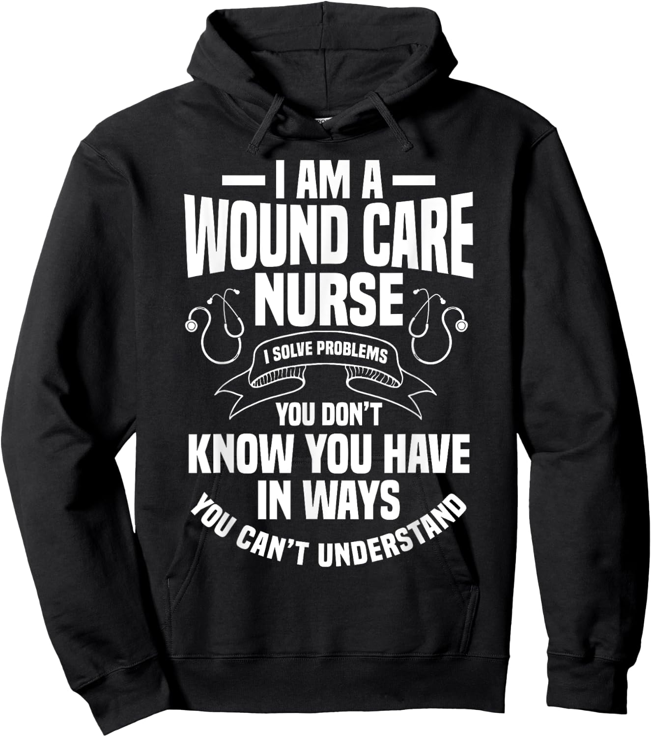 Wound Care Nurse Continence Ostomy WOC RN Specialist CCON Hoodie - Hoodie | Black