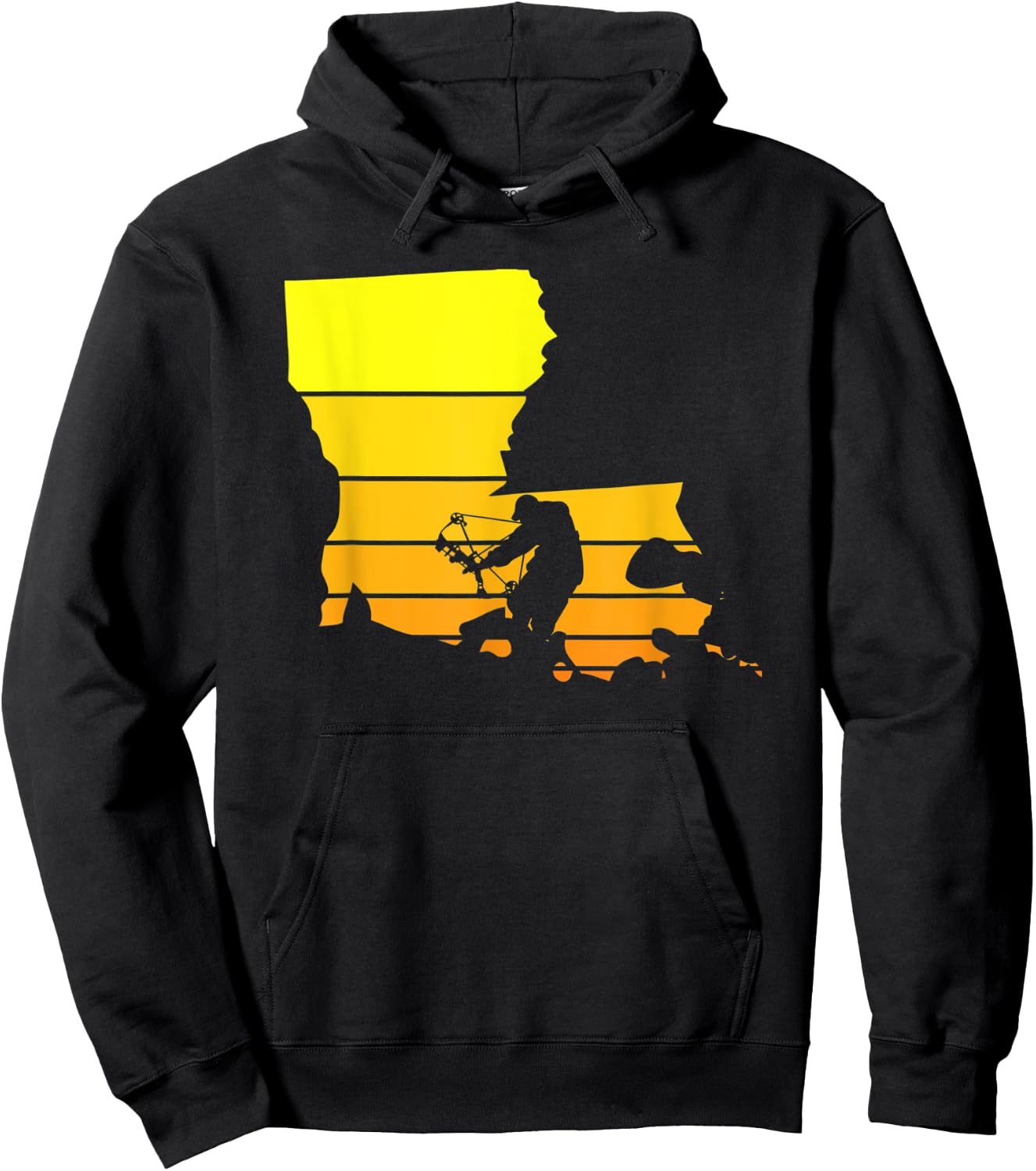 Sunset Bowhunter Louisiana Hoodie - Hoodie | Black