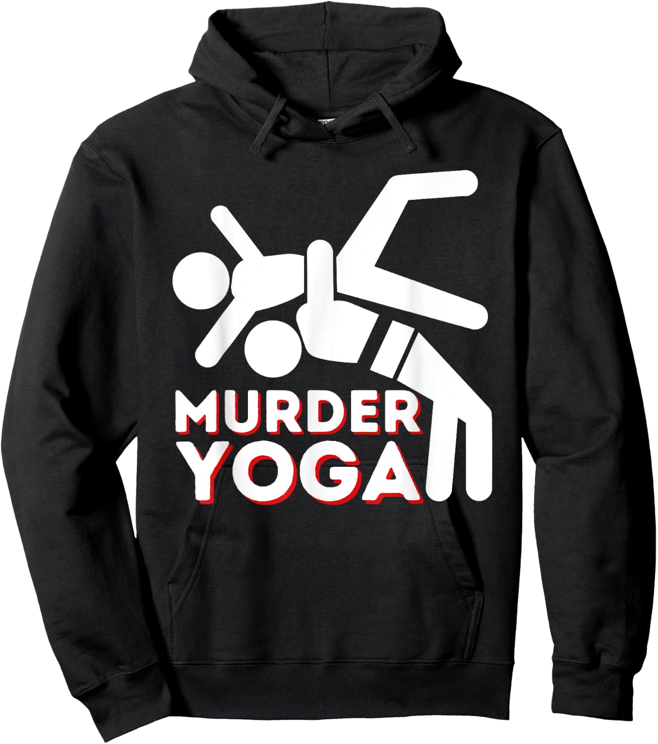 Murder Yoga - Funny Wrestling & Wrestler Hoodie - Hoodie | Black