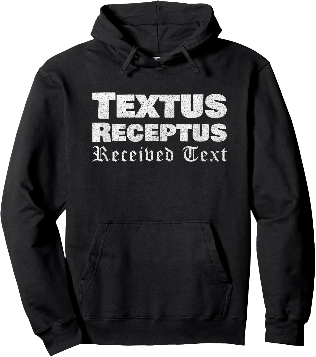 Textus Receptus Received Text Christian Hoodie - Hoodie | Black