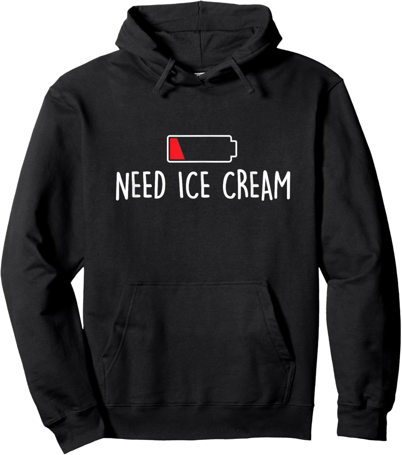 Need Ice Cream - Ice Cream Lover Gelato Sweet Tooth Hoodie - Hoodie | Black
