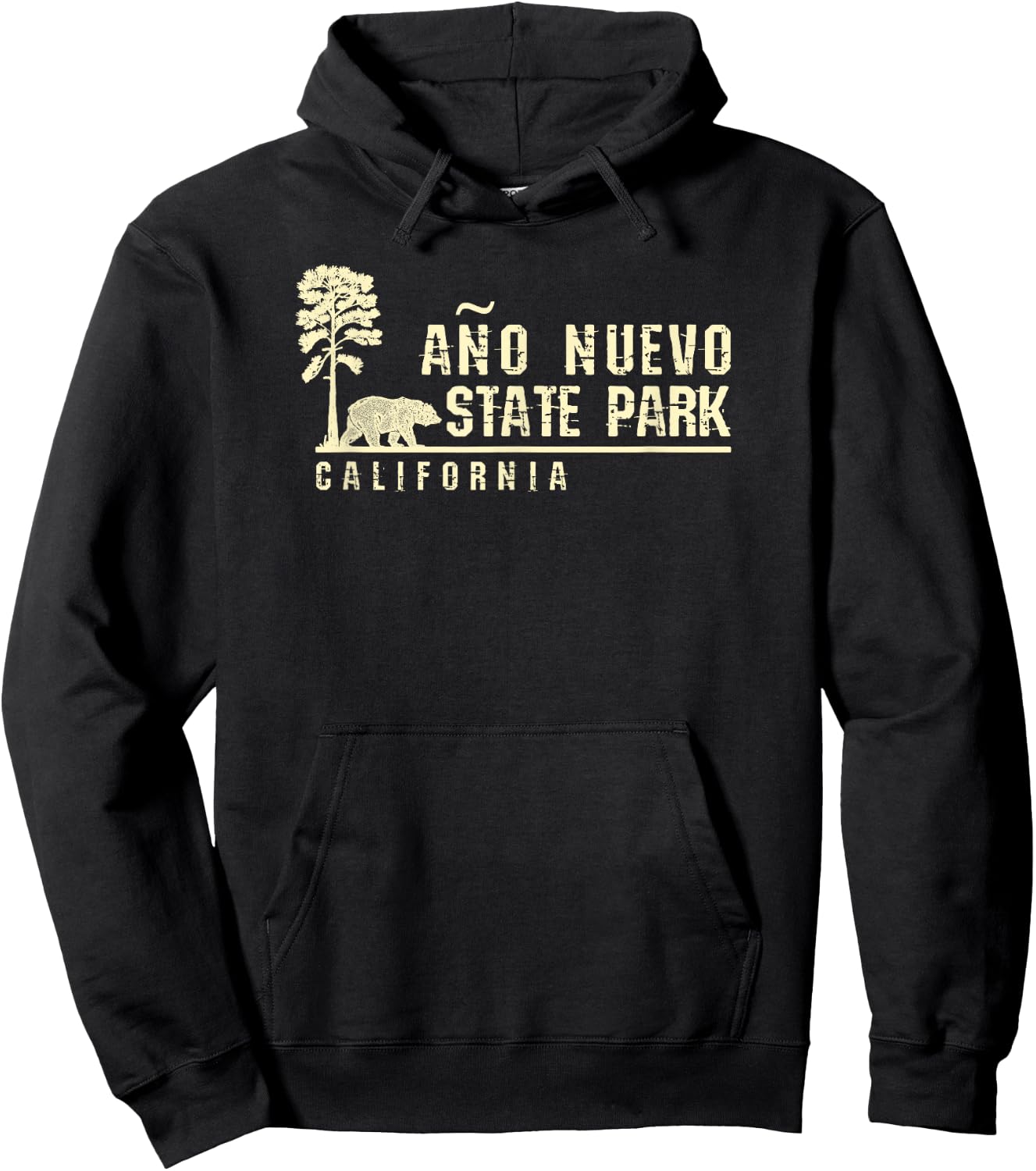 California Souvenir Gift Ano Nuevo State Park Hoodie - Hoodie | Black
