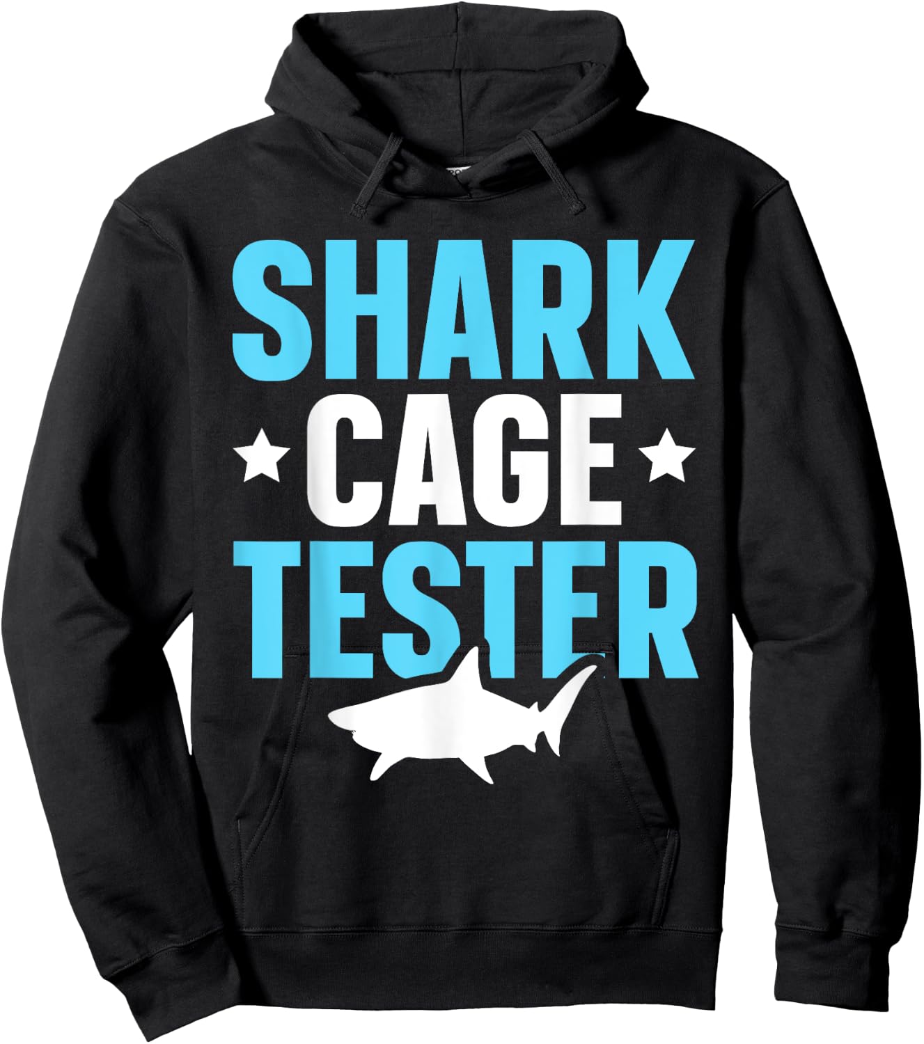 Shark Cage Tester Amputee One Leg Prosthetic User Hoodie - Hoodie | Black