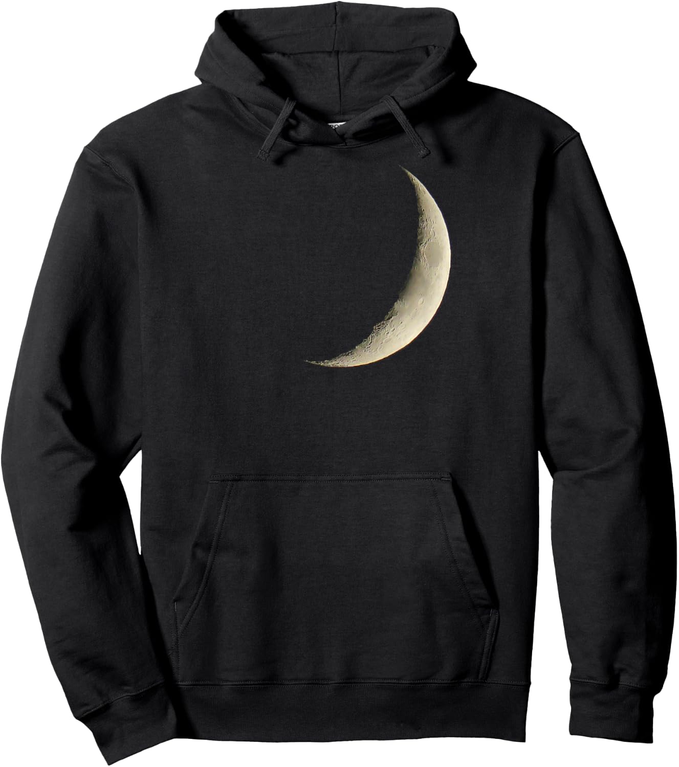 Beautiful Crescent Moon - Lunar Lovers Hoodie - Hoodie | Black