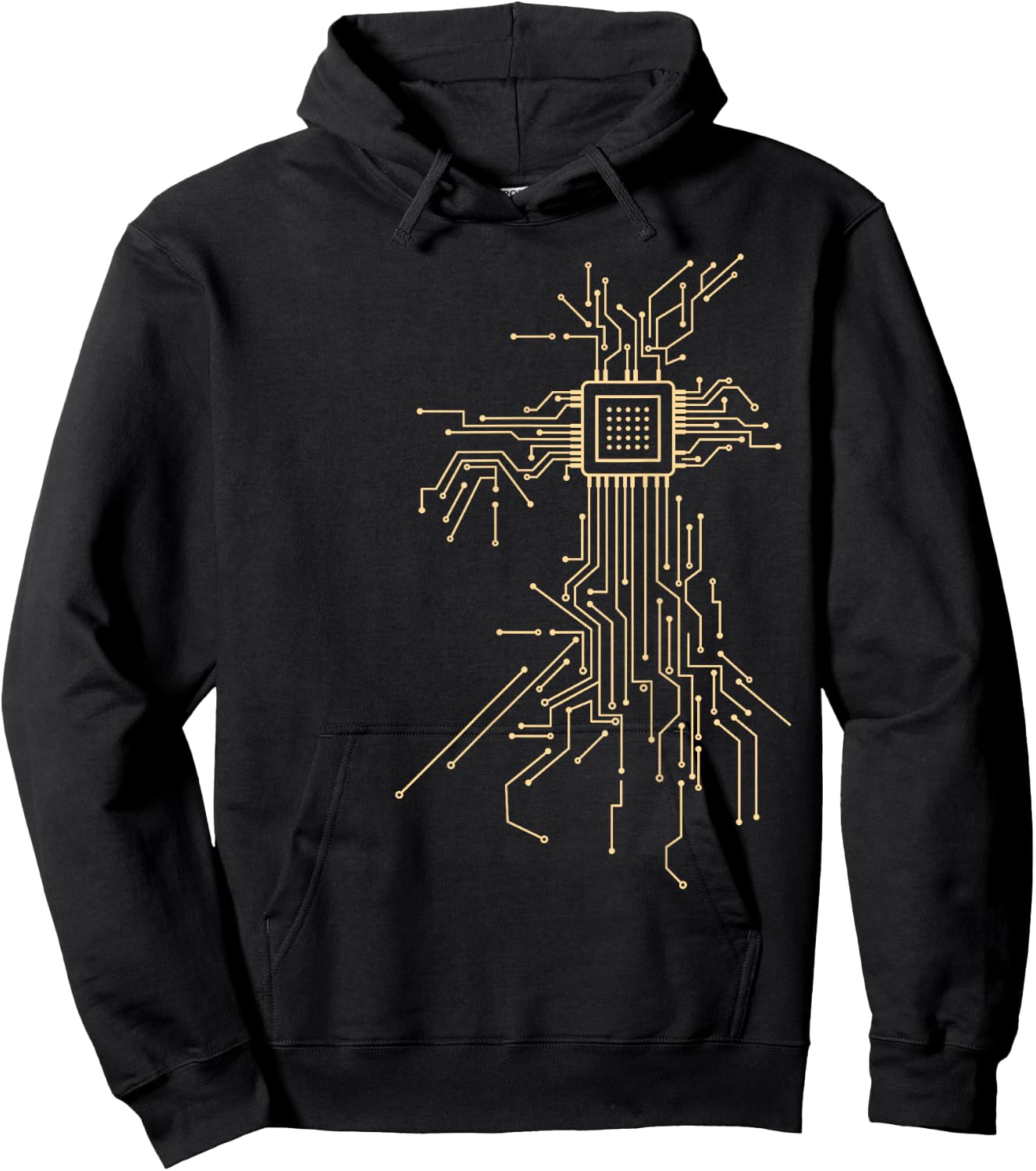 Processor Circuit Graphics Computer CPU Electronics IT Geek Hoodie - Hoodie | Black