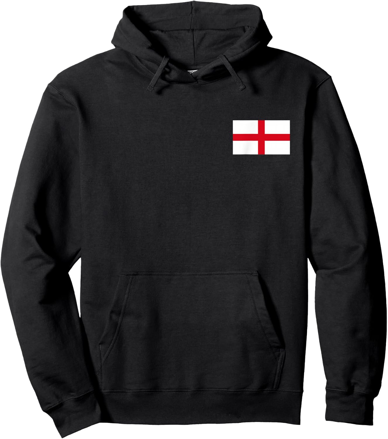 England Flag Saint George's Cross English Hoodie - Hoodie | Black