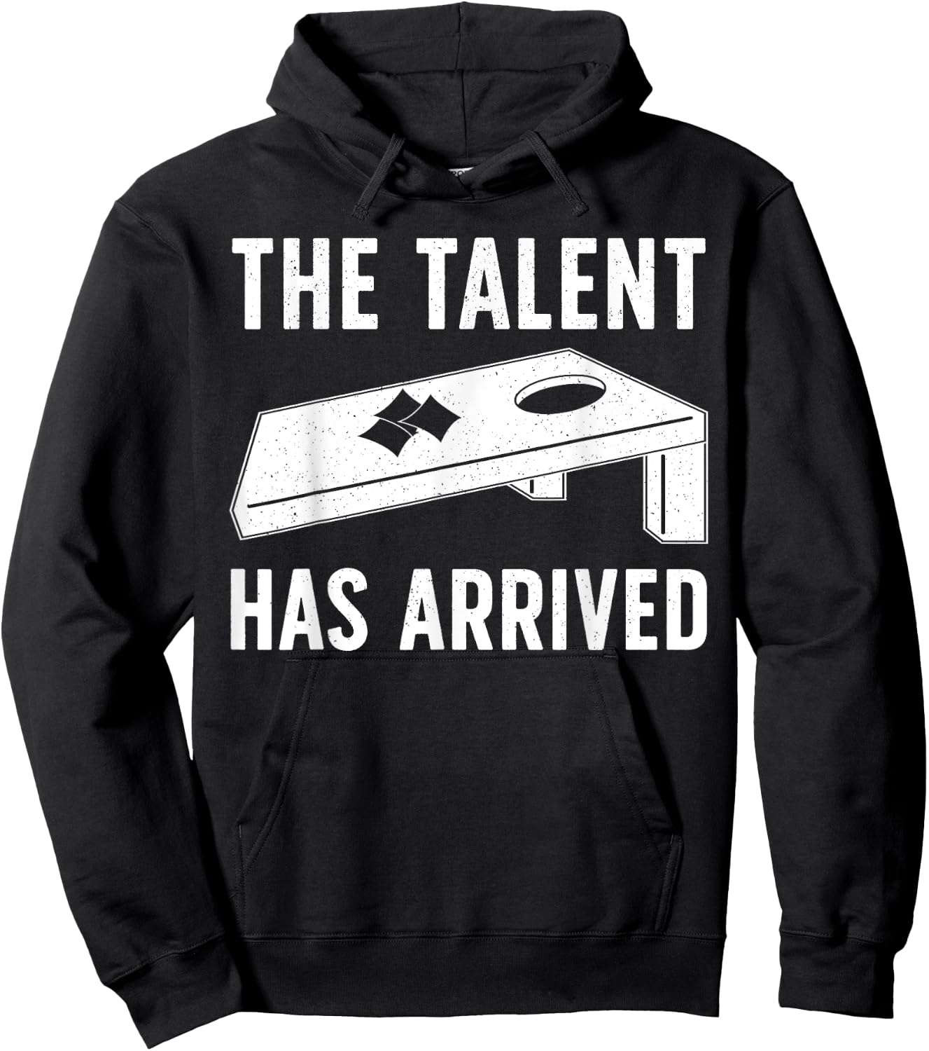 Funny Cornhole Design Women Kids Cornhole Game Lover Hoodie - Hoodie | Black