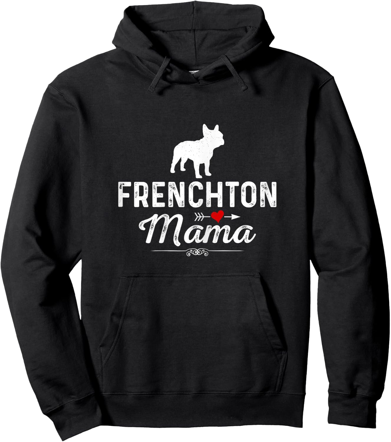 Frenchton Mama funny Dog Mama Best Pet owner Frenchton Mom Hoodie - Hoodie | Black