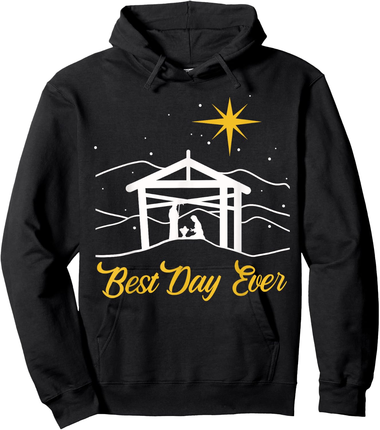 True Story Christmas Jesus Nativity gift, Christian gift Hoodie - Hoodie | Black