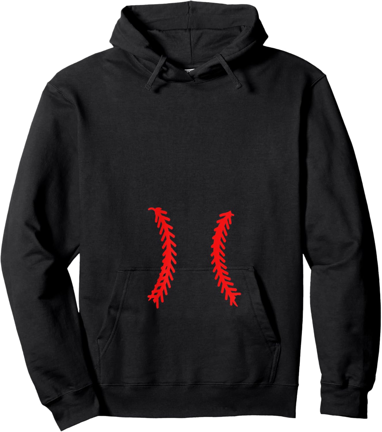 Pregnant Baseball Mom Pregnancy Announcement Hoodie - Hoodie | Black