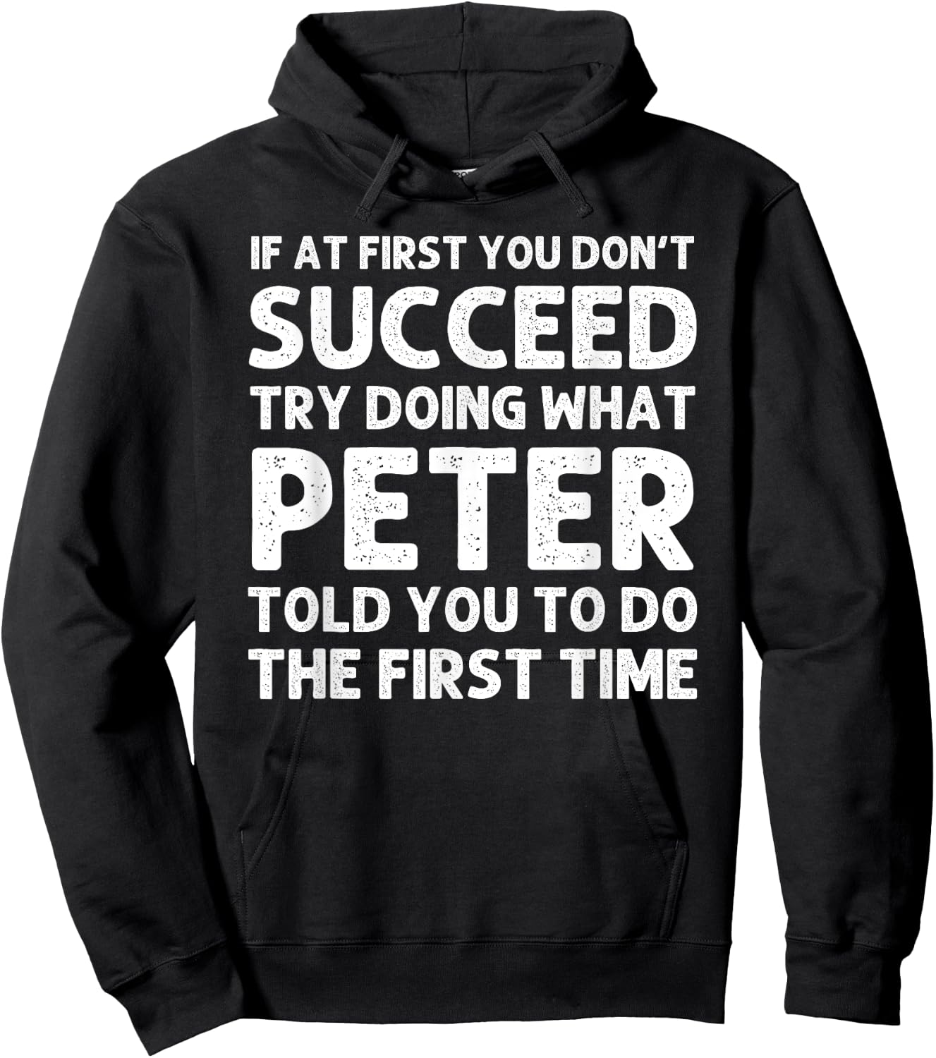 PETER Gift Name Personalized Birthday Funny Christmas Joke Hoodie - Hoodie | Black