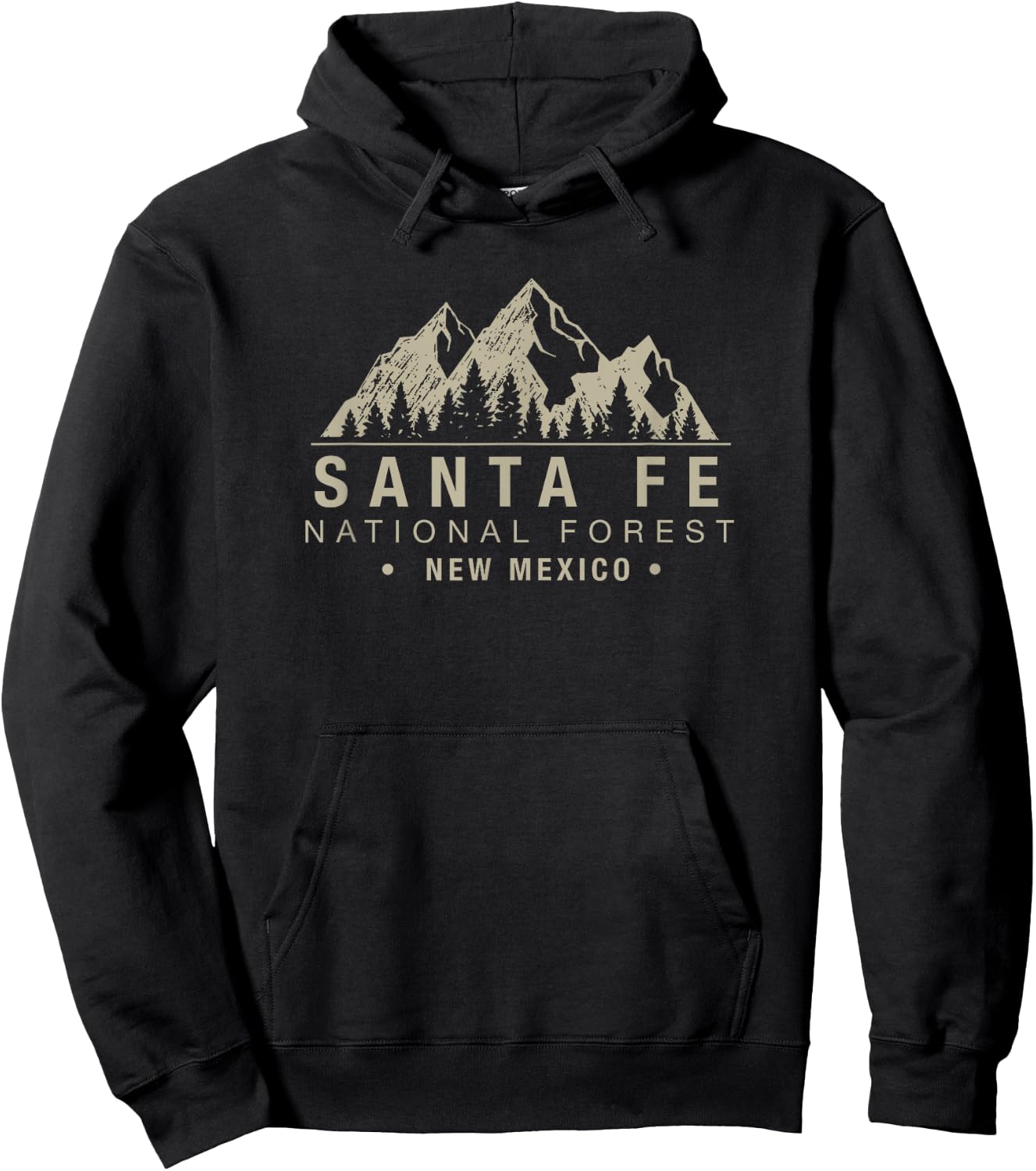 Santa Fe National Forest New Mexico Hoodie - Hoodie | Black
