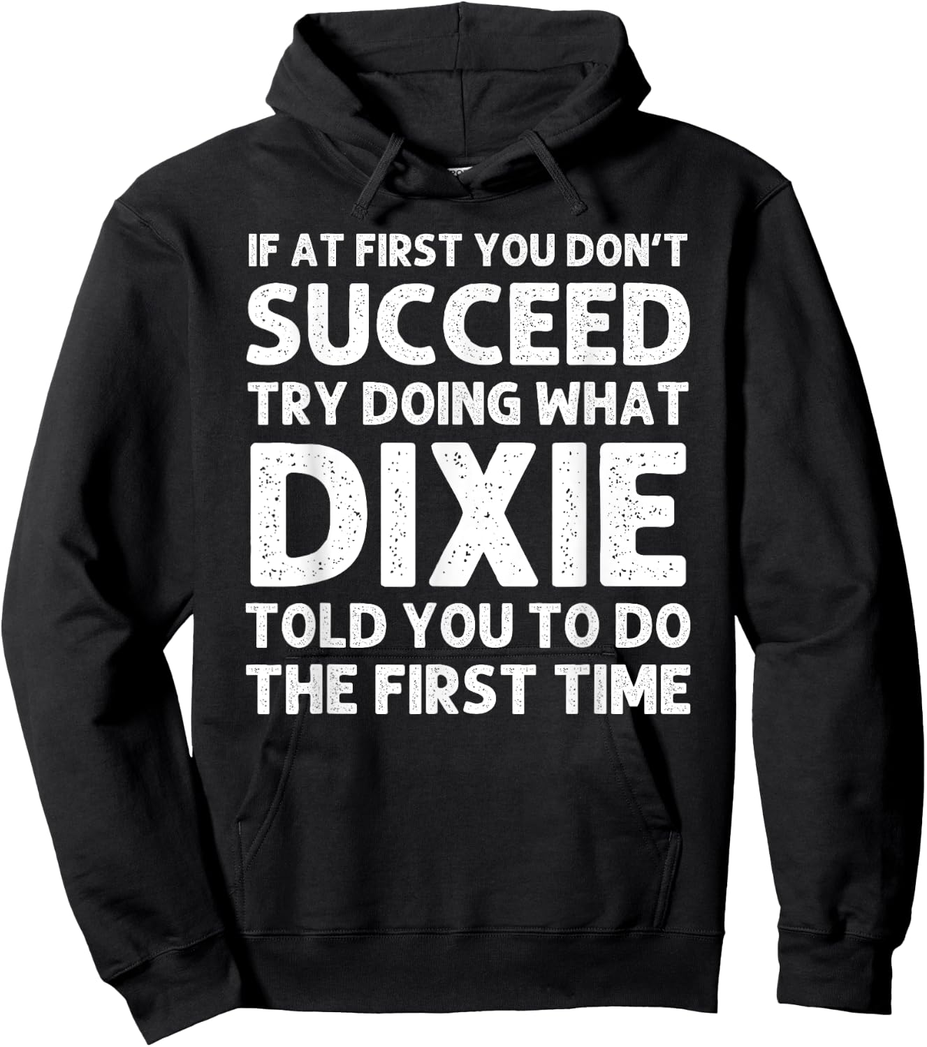DIXIE Name Personalized Birthday Funny Christmas Joke Hoodie - Hoodie | Black