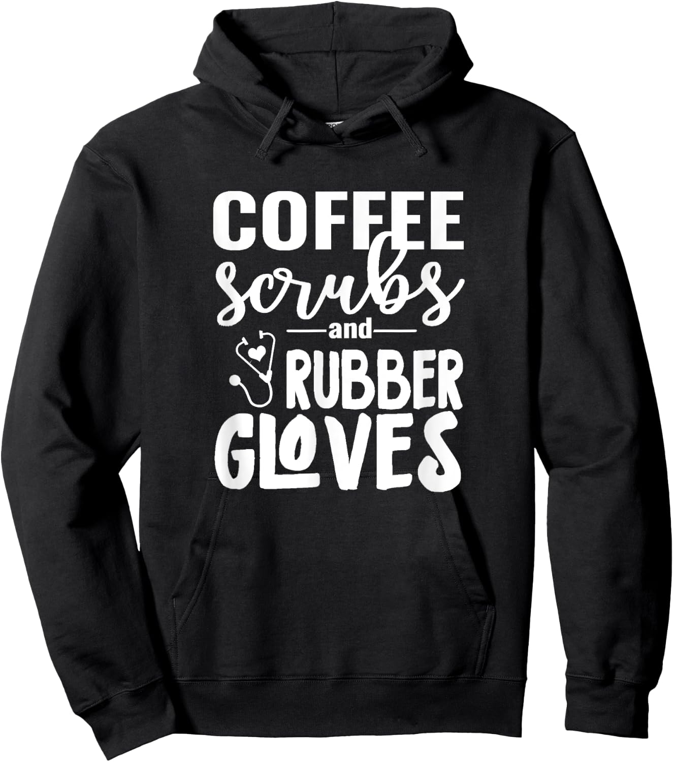 Coffee Scrubs - Great Gift Nurses, Medical Workers Hoodie - Hoodie | Black