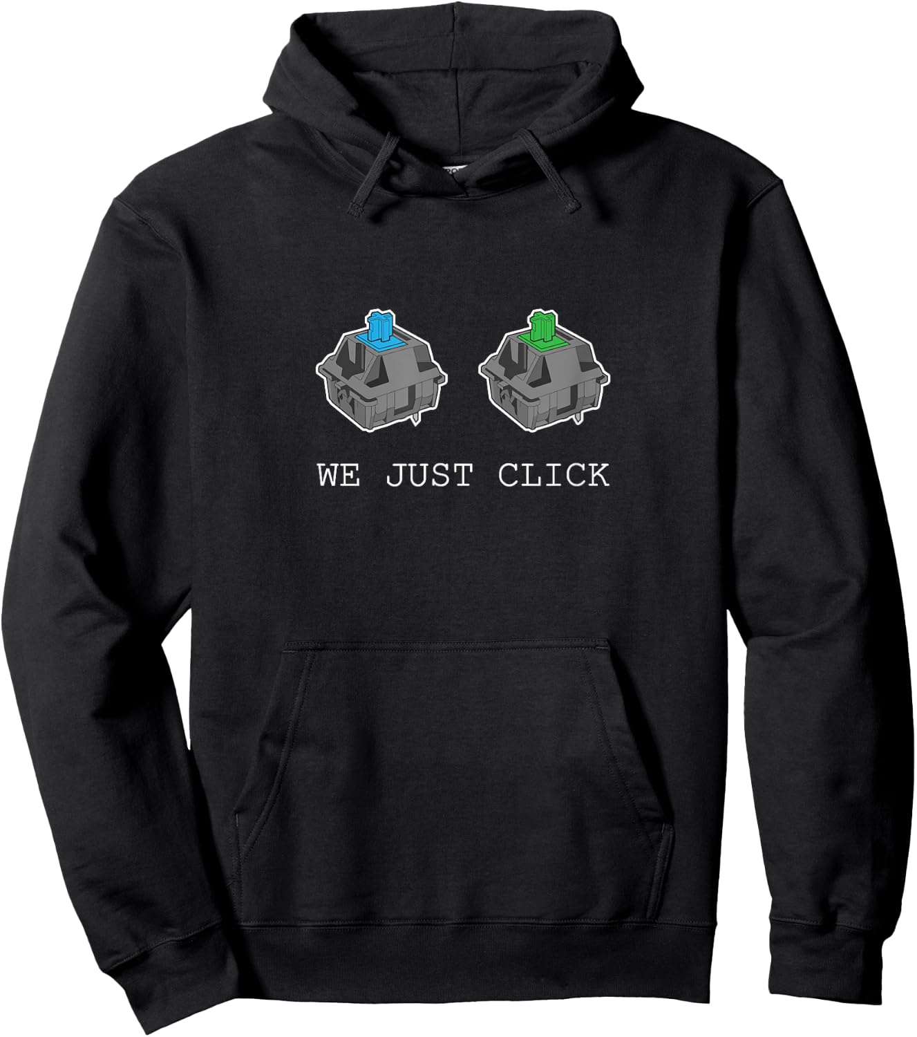 We Just Click - Mechanical Keyboard switches Hoodie - Hoodie | Black