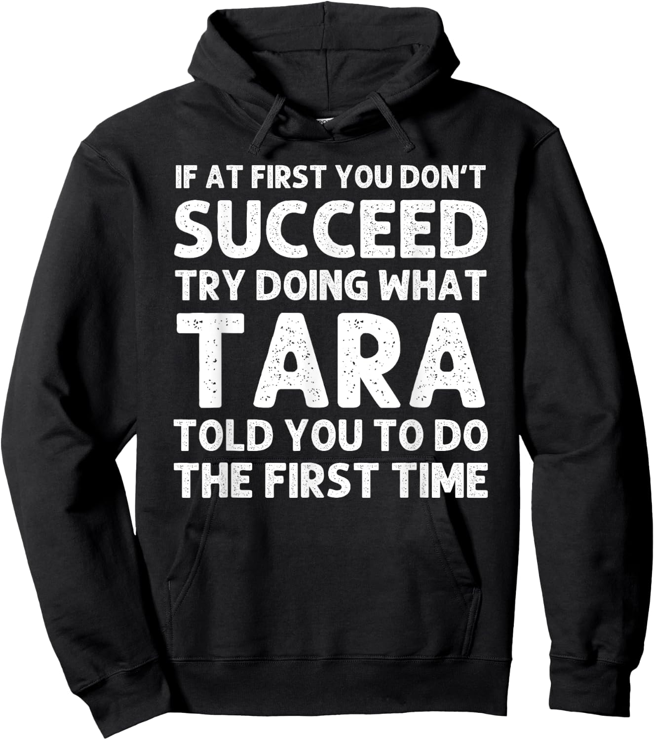 TARA Name Personalized Birthday Funny Christmas Joke Hoodie - Hoodie | Black