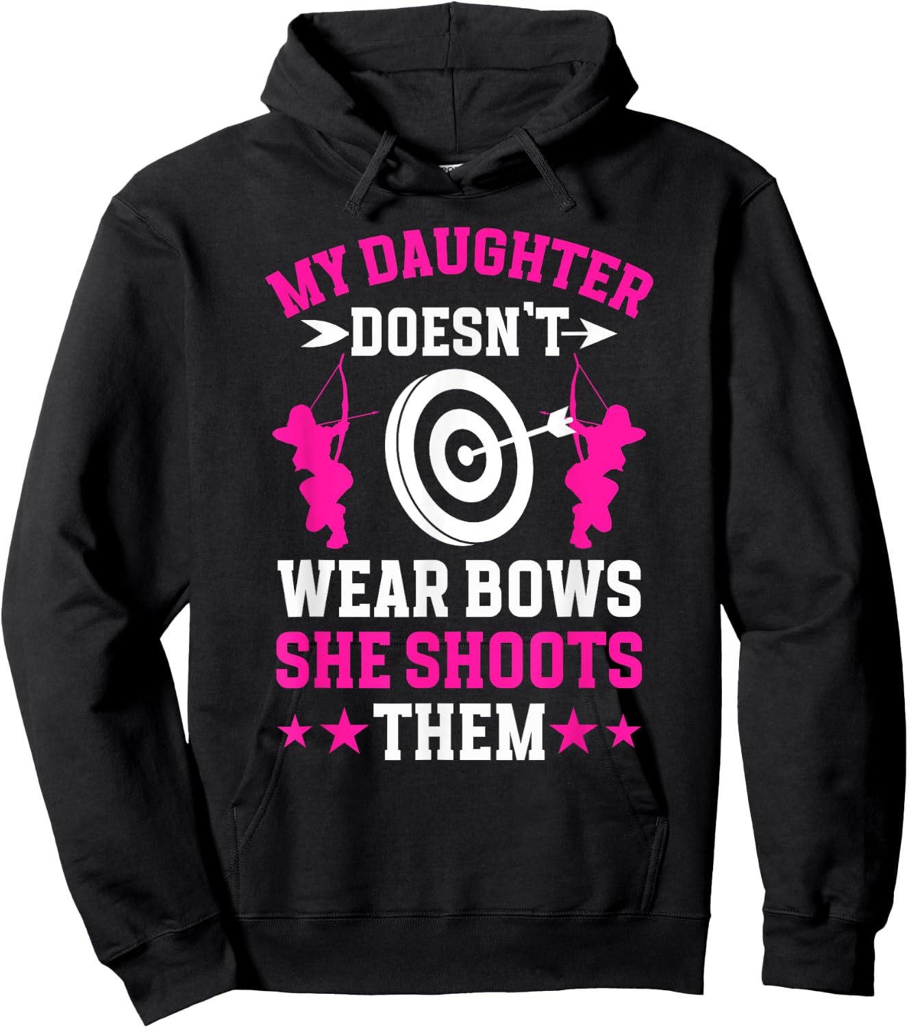 My Daughter Archery Mom Of An Archer Mother Archery Mama Hoodie - Hoodie | Black