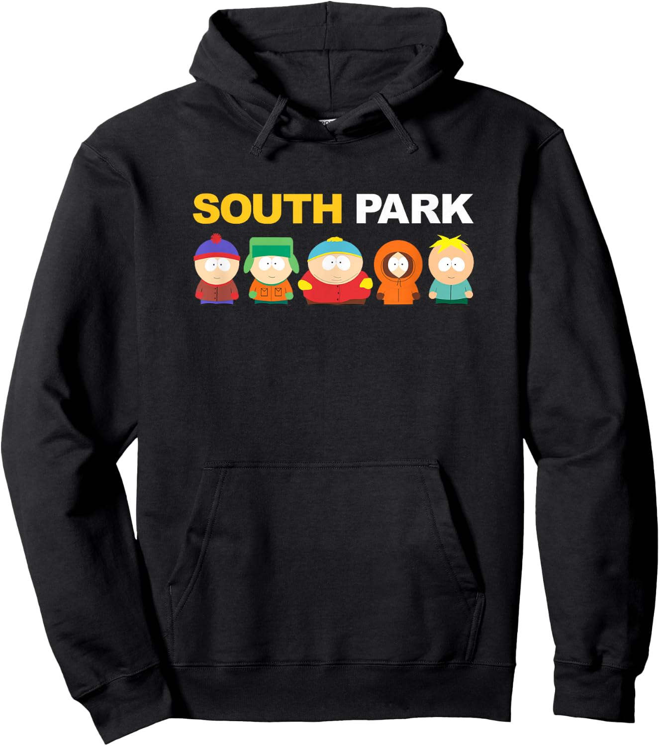 South Park Gang Under Logo Hoodie - Hoodie | Black