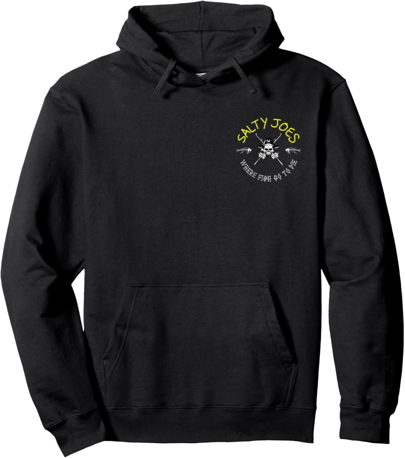 Salty Joe's Poles and Skulls Logo Graphic Hoodie - Hoodie | Black
