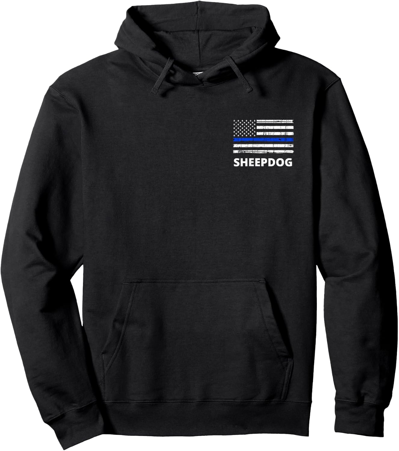 Sheepdog SWAT Thin Blue Line Police Tactical Shooting Range Men Women Hoodie - Hoodie | Black