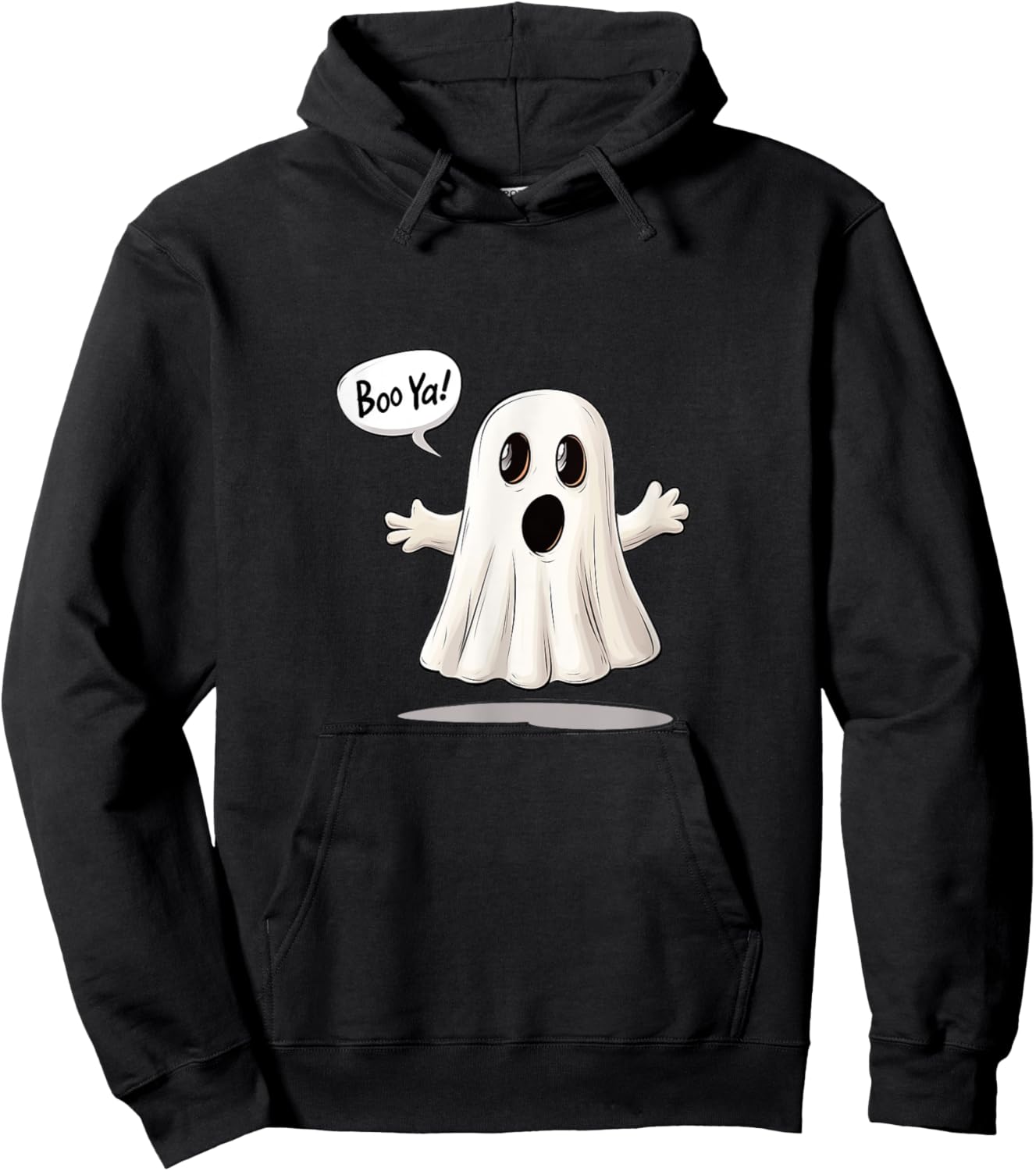 Cute Ghost Funny Halloween Hoodie - Hoodie | Black