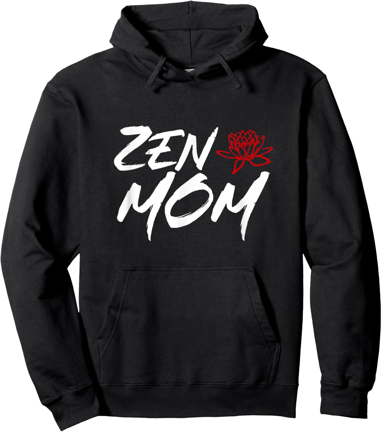 Zen Mom / Funny Mothers Day Meditation and Yoga Mom Meme Hoodie - Hoodie | Black