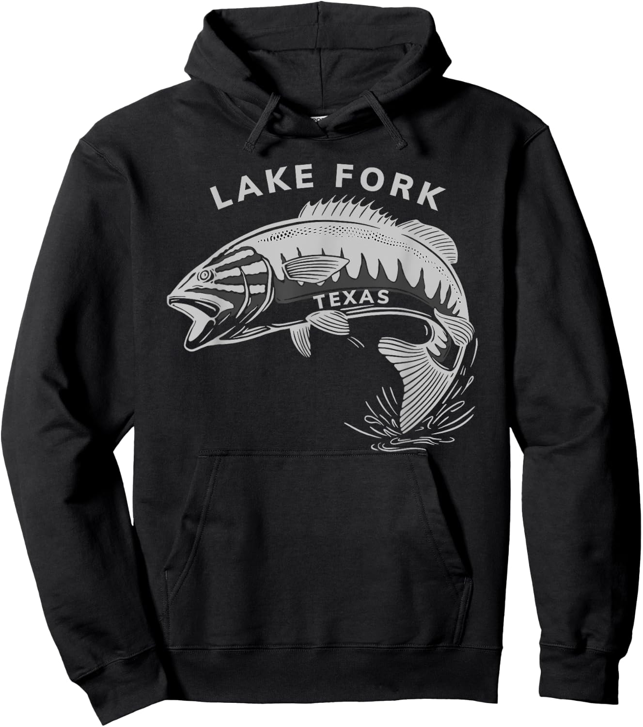 Lake Fork Texas Hoodie - Hoodie | Black