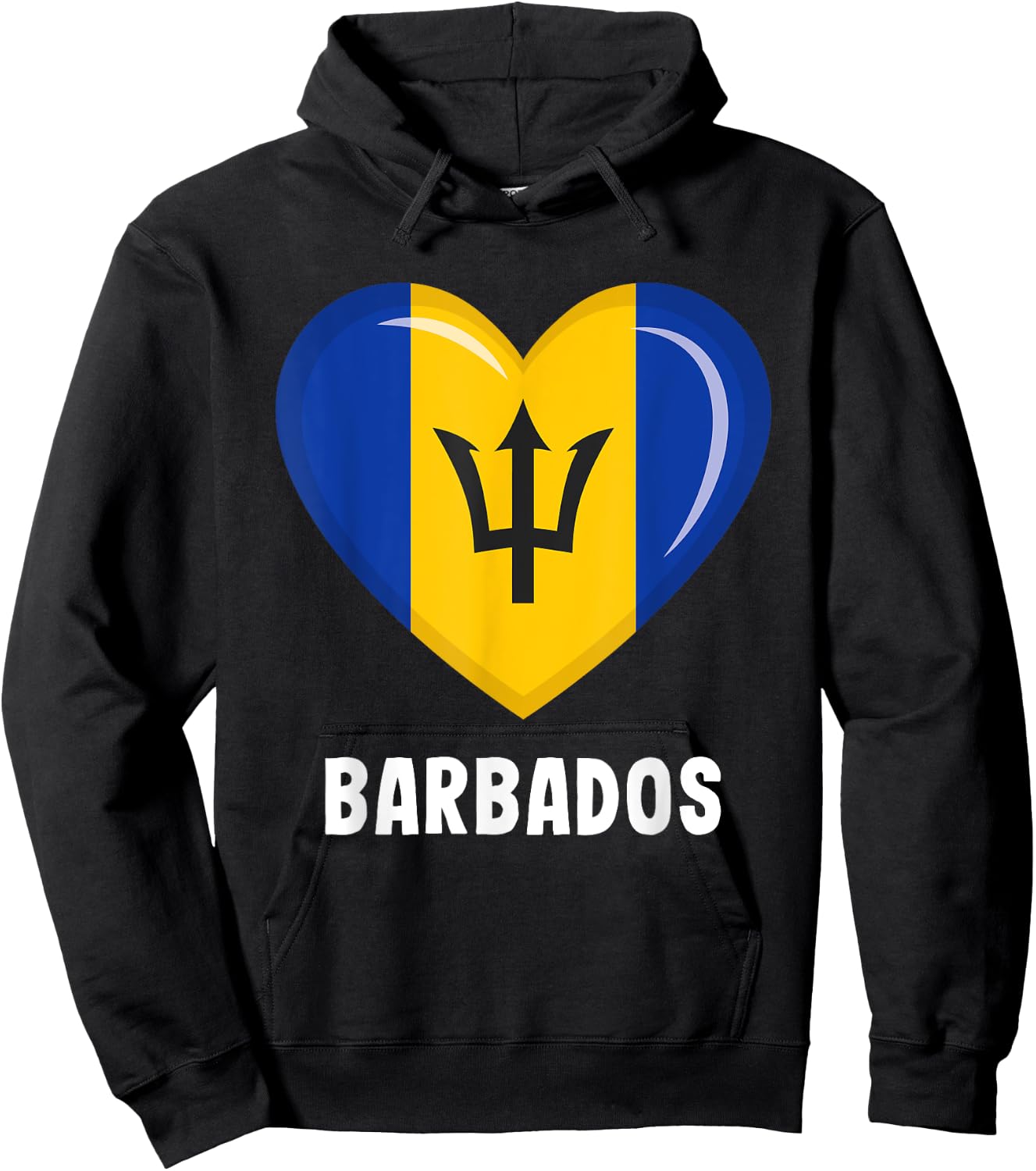 Barbados Flag Jersey | Barbadian Hoodie - Hoodie | Black
