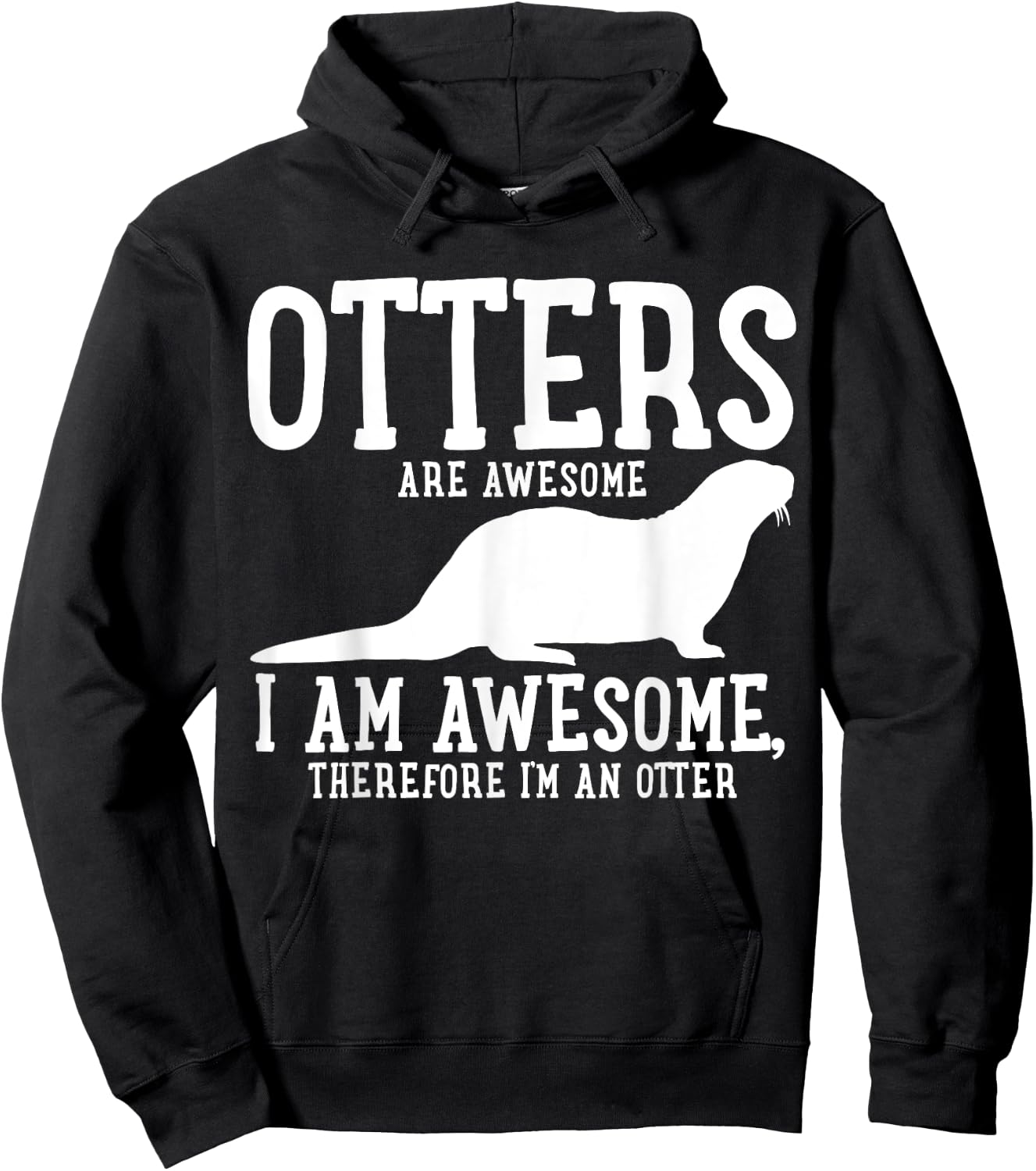 Otter Funny Gift Hoodie - Hoodie | Black