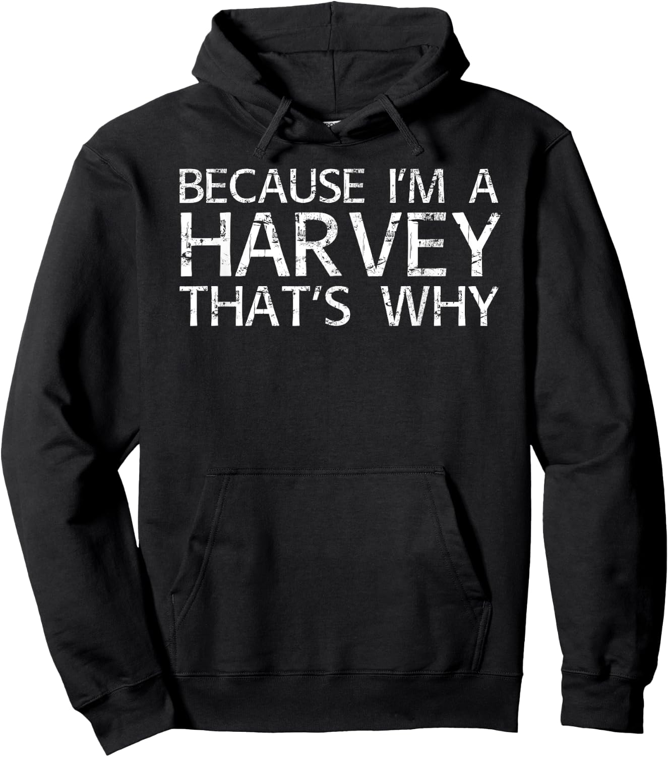 HARVEY Gift Funny Surname Family Tree Birthday Reunion Idea Hoodie - Hoodie | Black