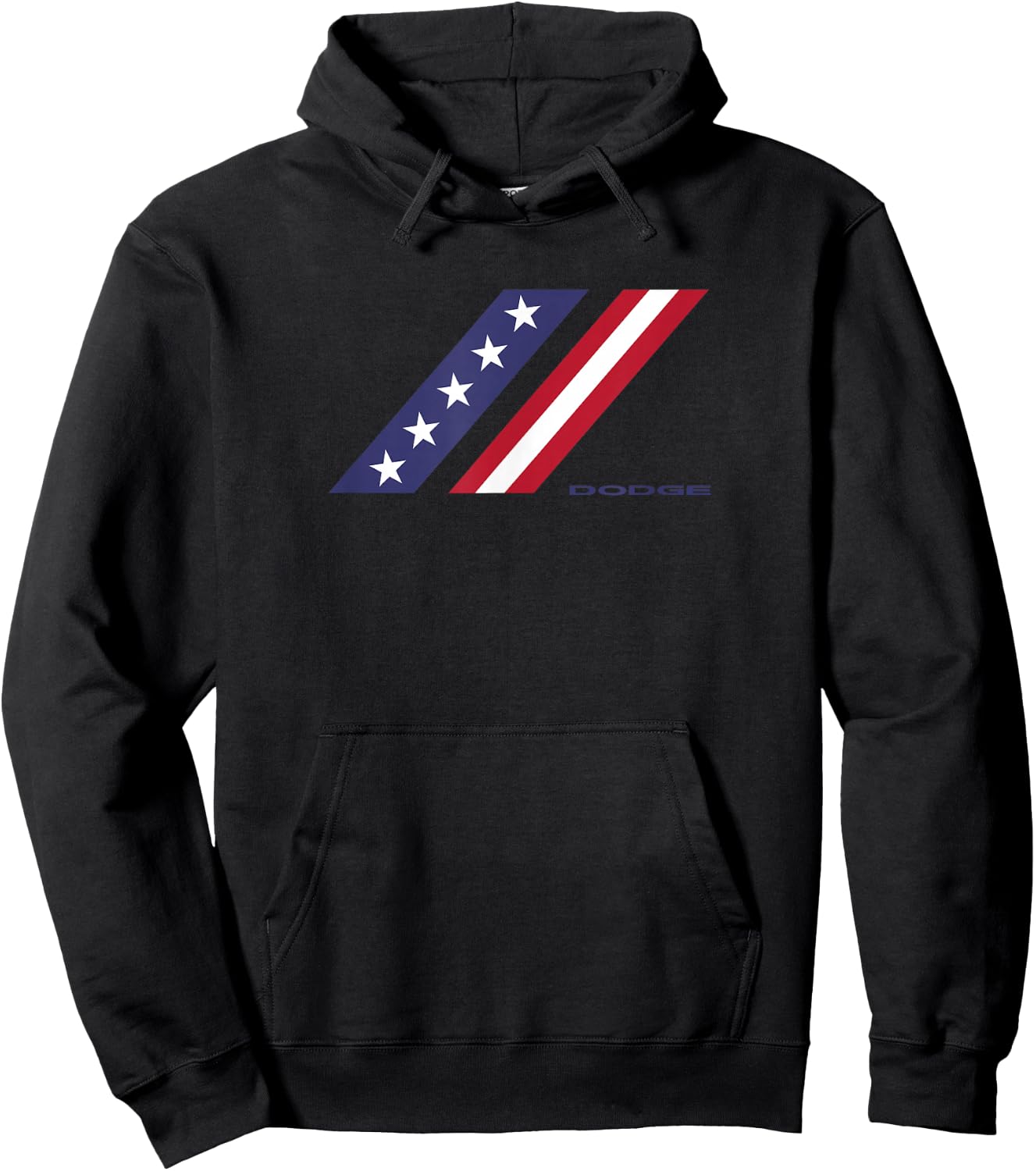 Dodge Stars and Stripes Rhombus Logo Hoodie - Hoodie | Black