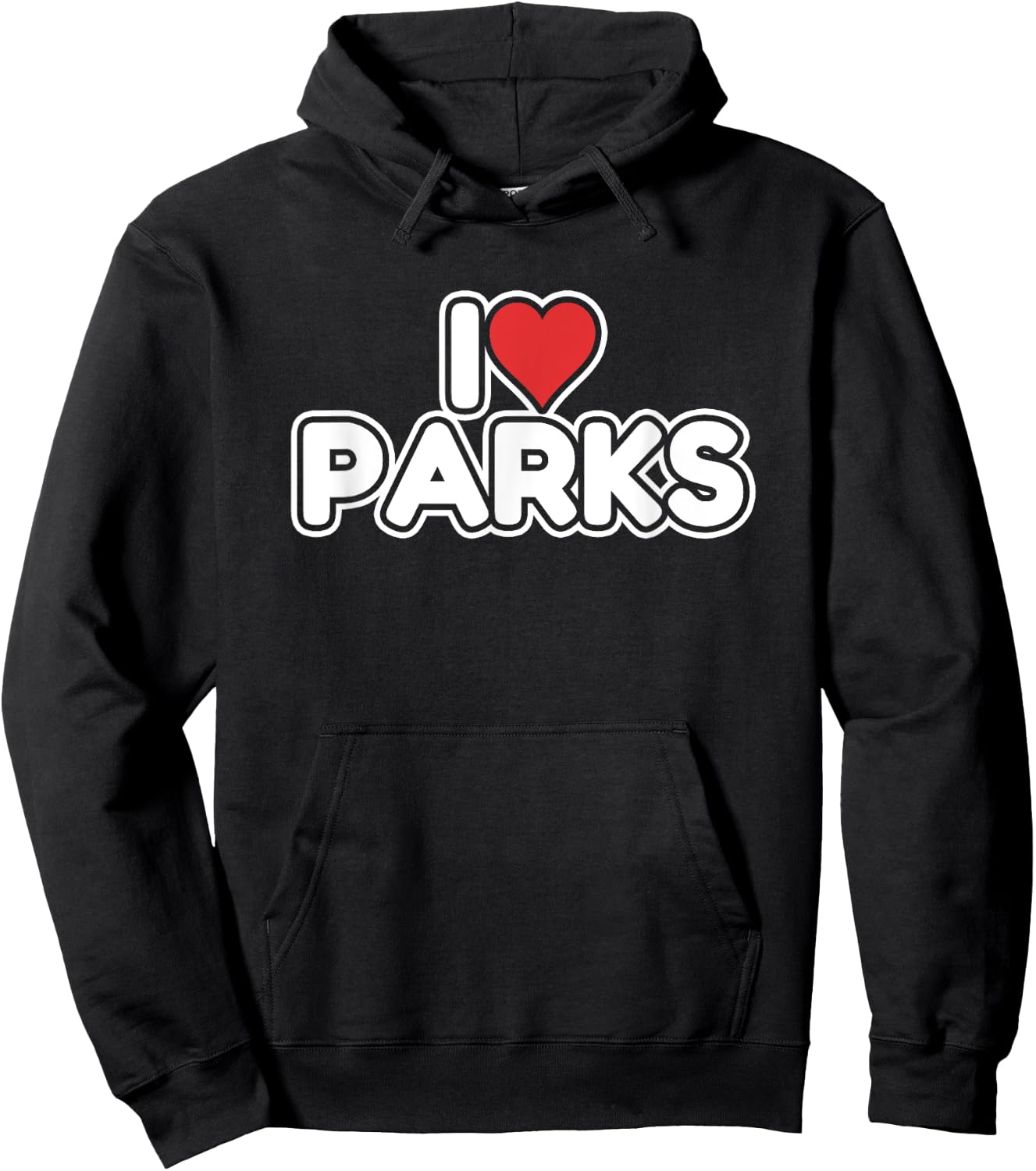 I Love Parks Hoodie - Hoodie | Black