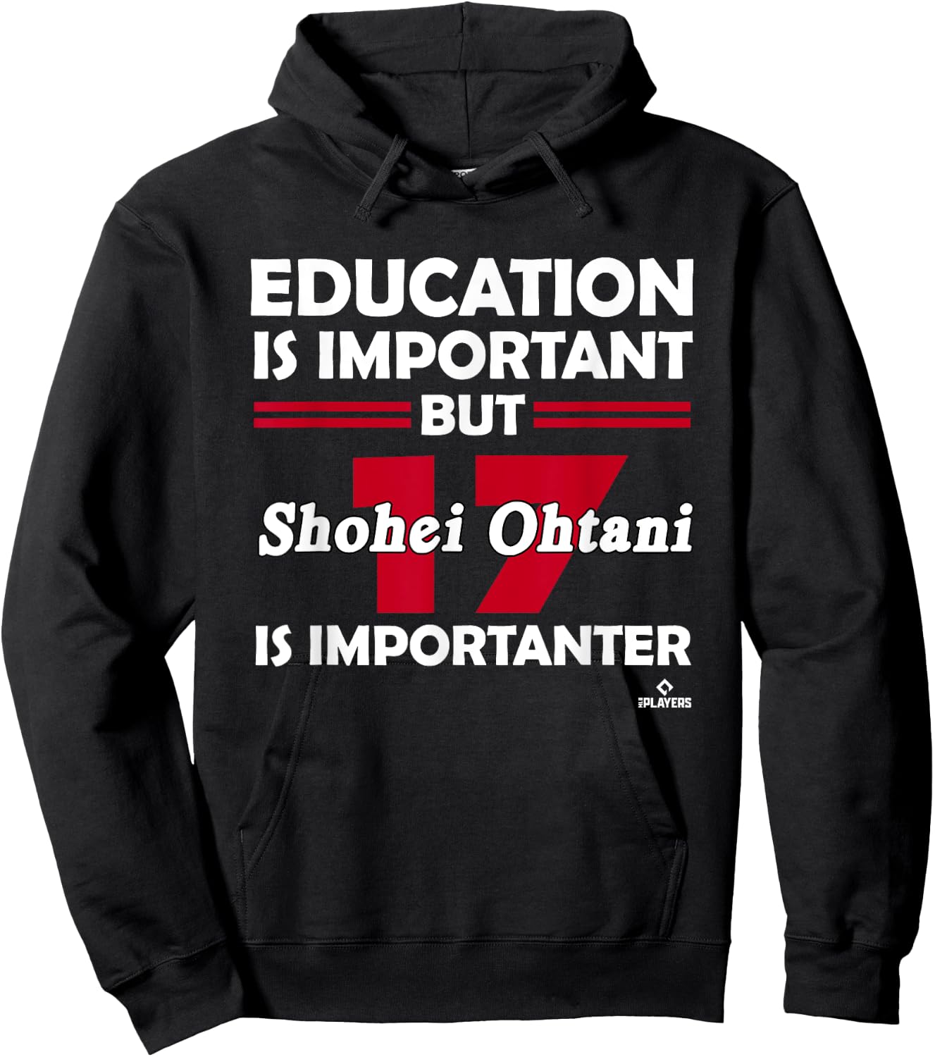 Shohei Ohtani Education is Important Hoodie - Hoodie | Black
