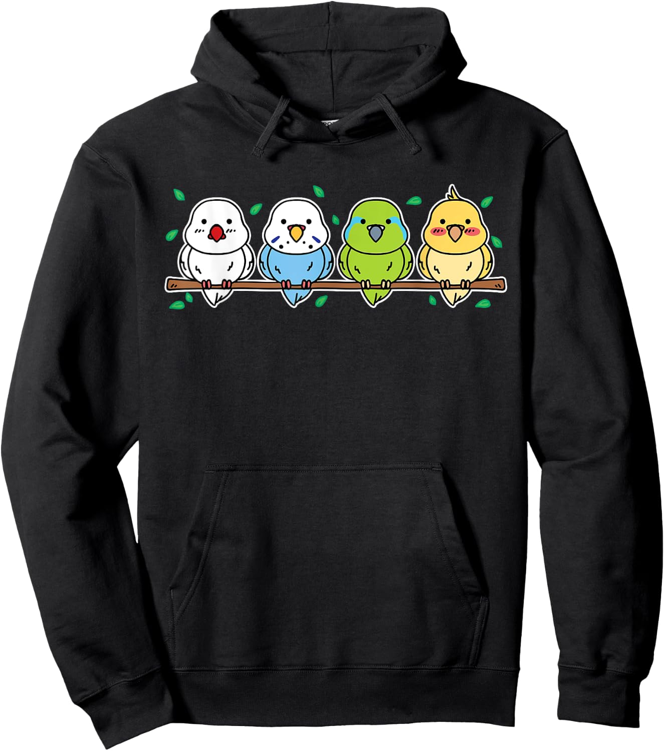 Parakeet gifts for Parakeet Owners cute Budgie Hoodie - Hoodie | Black