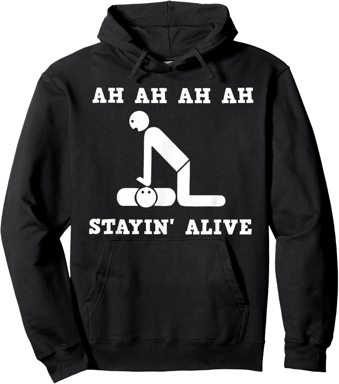 Ah Stayin' Alive Hoodie - Hoodie | Black