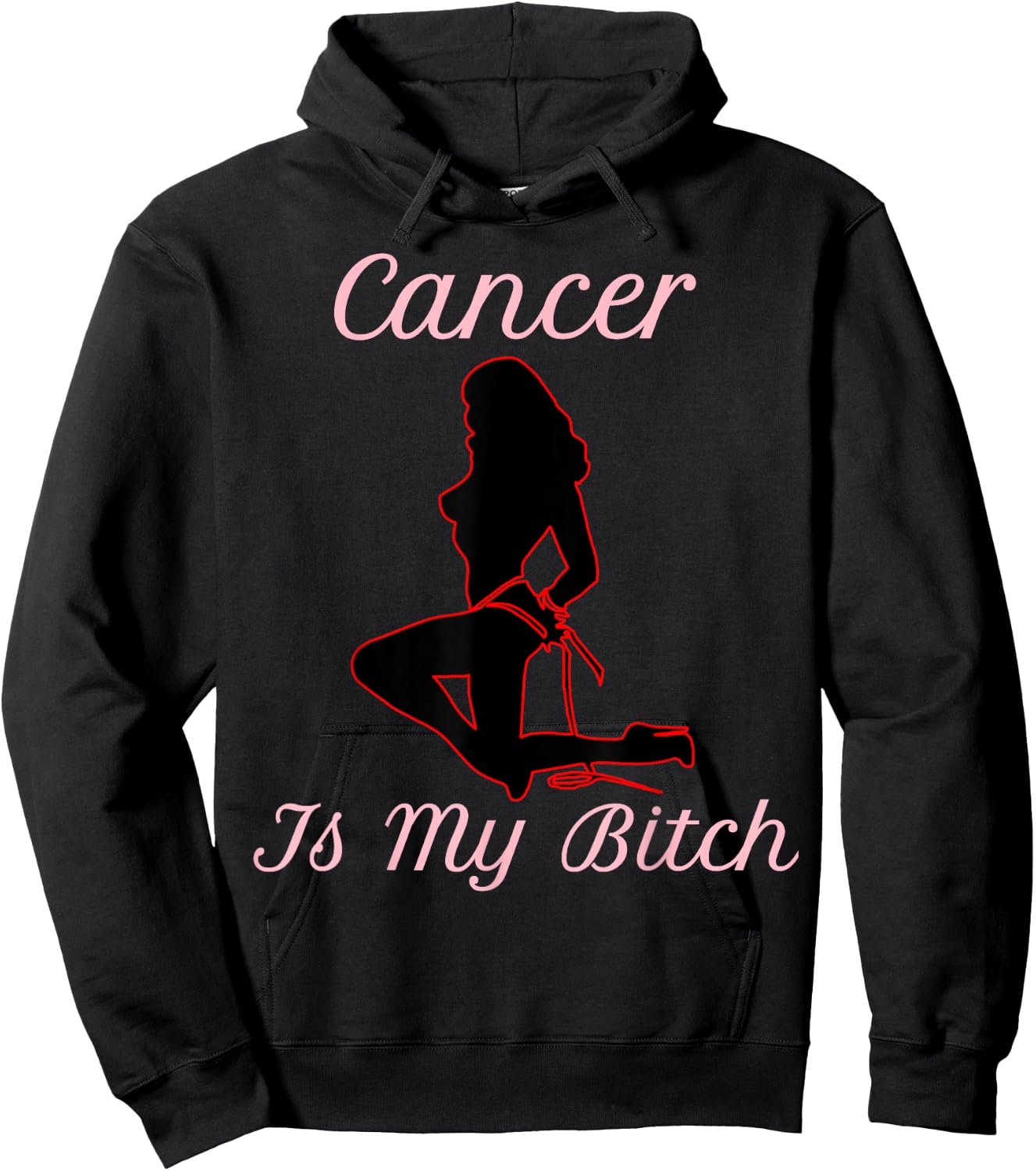 Confident Cancer Is My Bitch Hoodie - Hoodie | Black