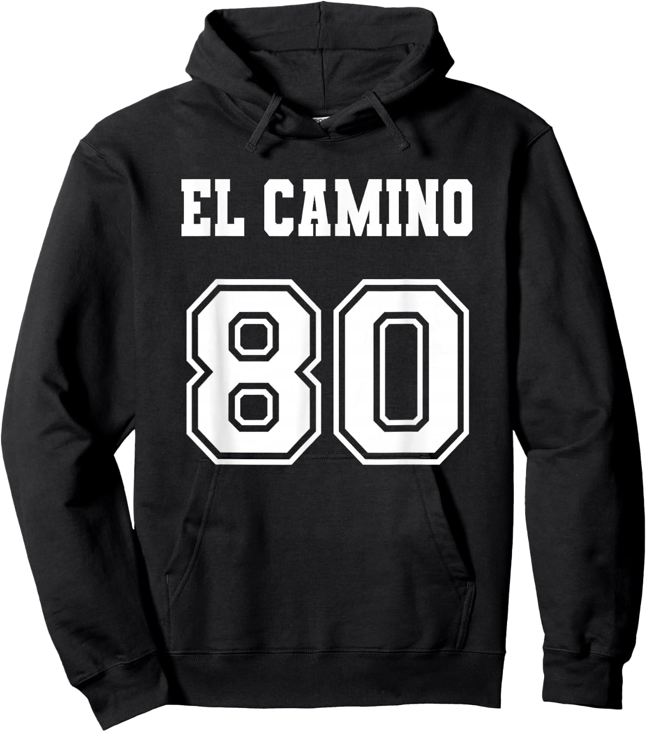 Jersey Style El Camino 80 1980 Hoodie - Hoodie | Black