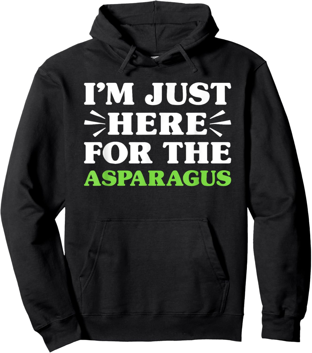 Asparagus I Love Asparagus Funny Food Lover Hoodie - Hoodie | Black