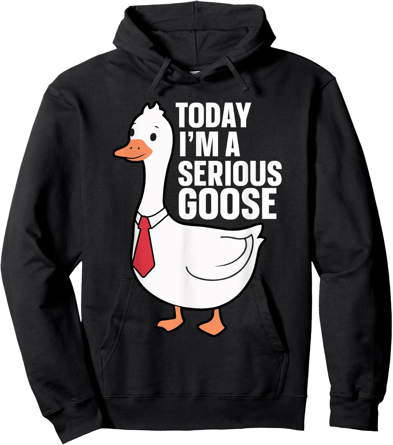 Today I'm A Serious Goose Hoodie - Hoodie | Black