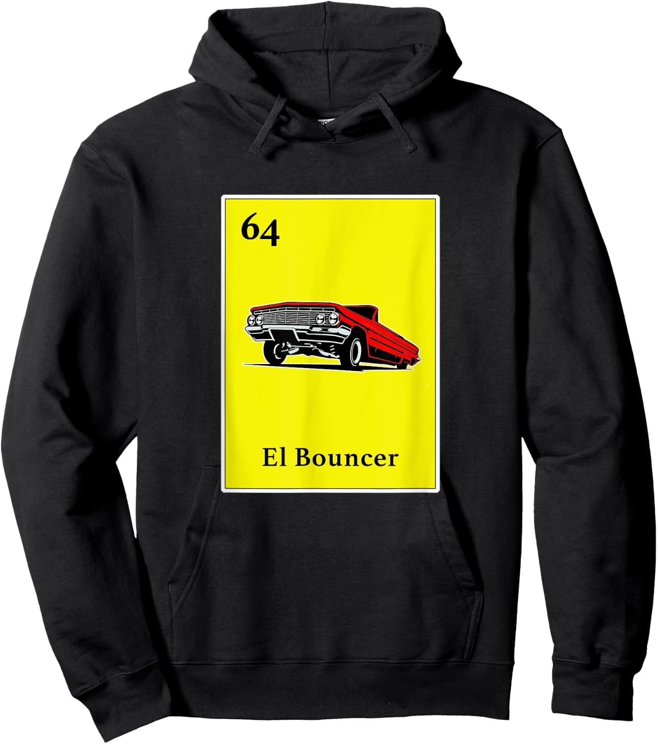 64 Impala El Bouncer Chicano Pride Shirt Mexican Kids Gifts Hoodie - Hoodie | Black