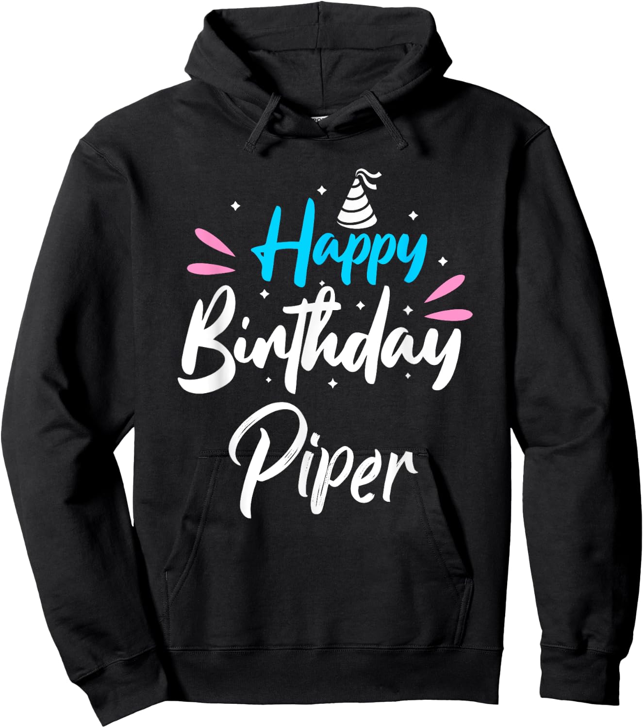 Happy Birthday Piper Hoodie - Hoodie | Black
