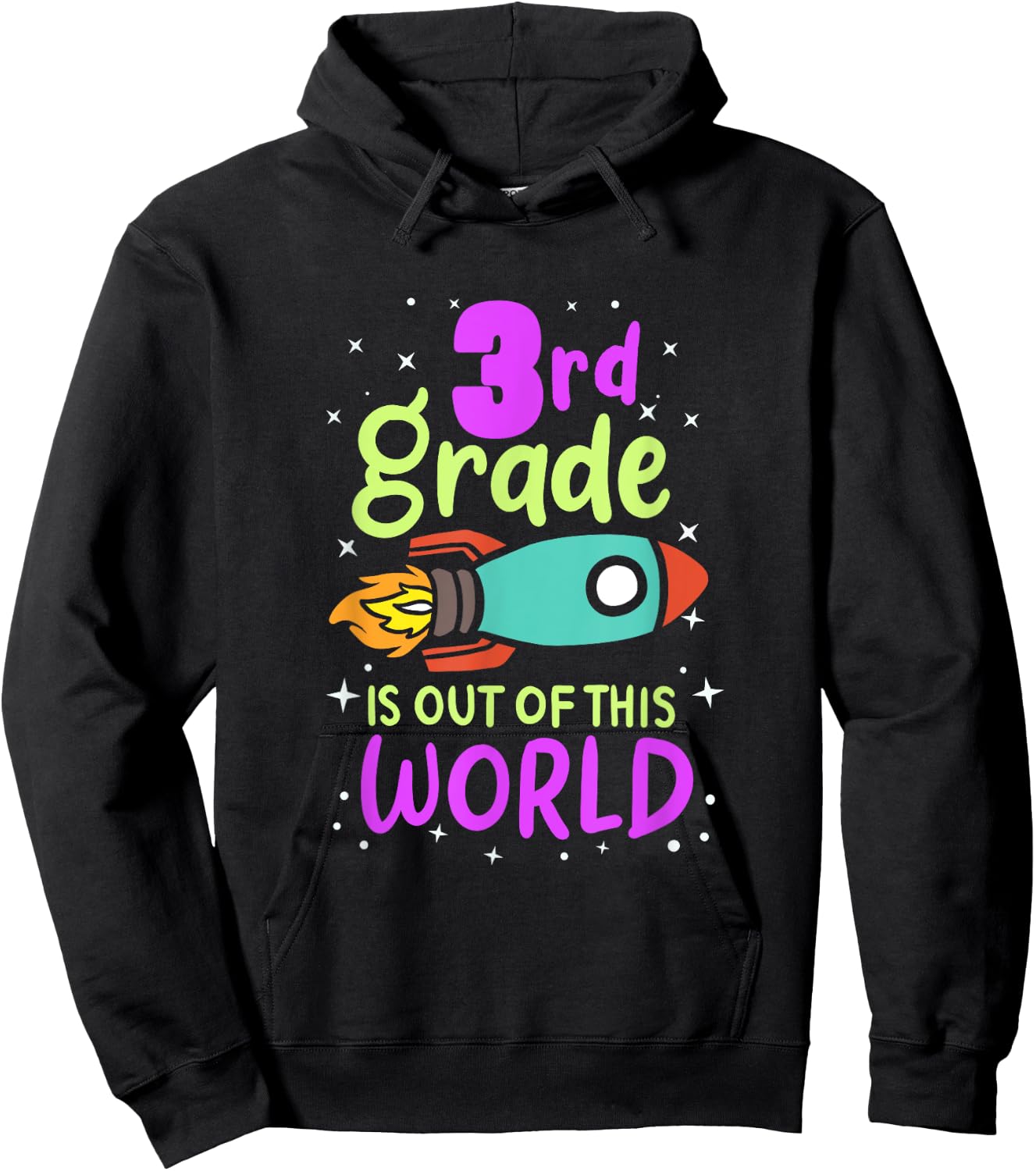 3rd Grade Is Out Of This World 3rd Grader Rocket Costume Hoodie - Hoodie | Black