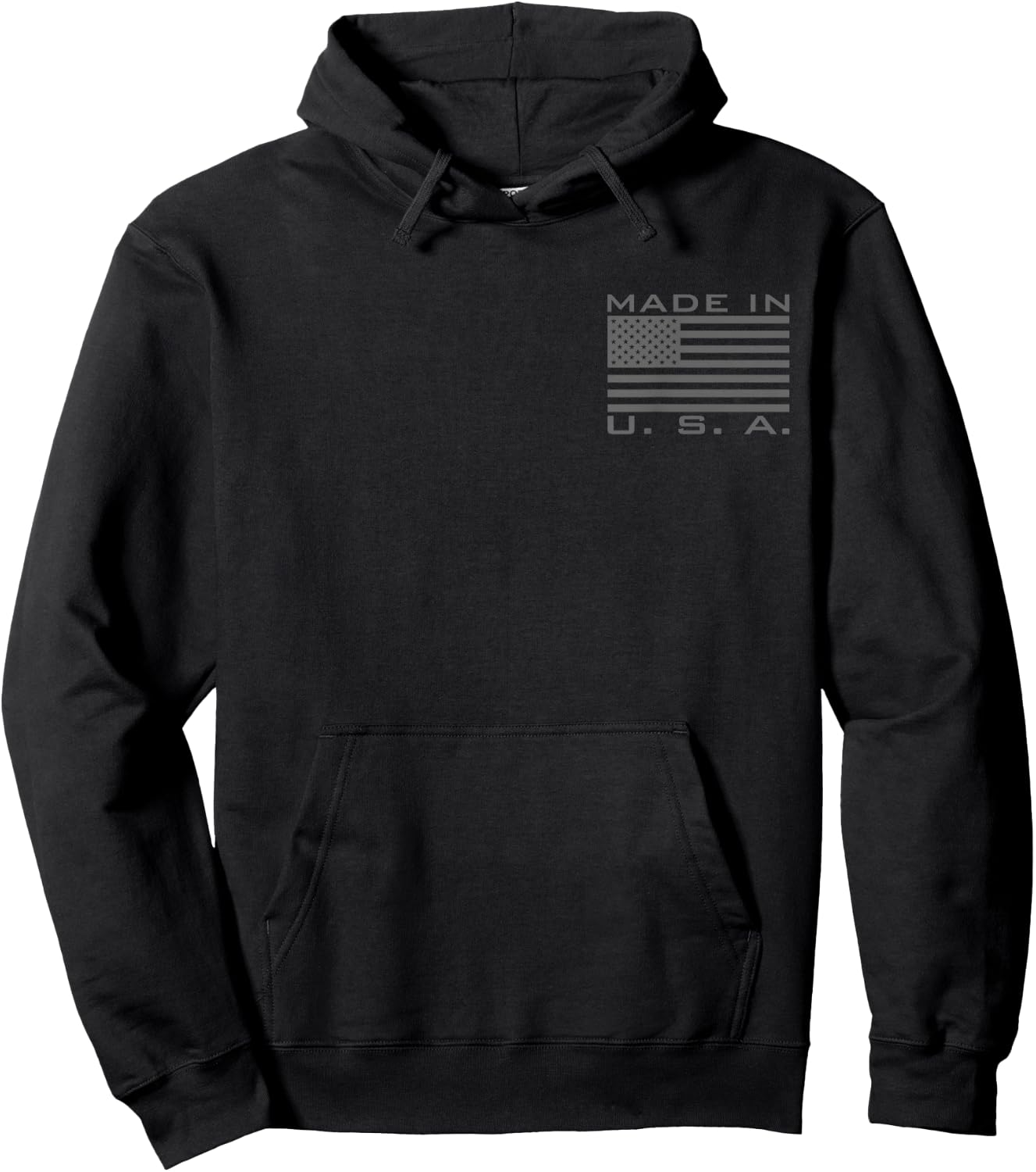 Born in Usa Raised in America American Bred Us Flag (gray) Hoodie - Hoodie | Black