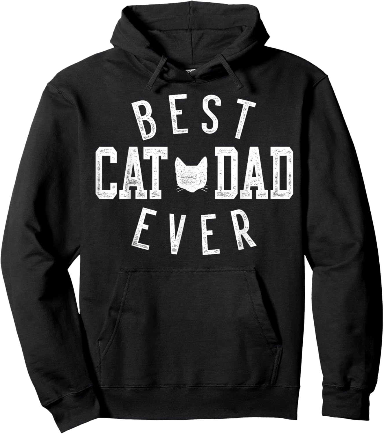 Best Cat Dad Ever Gifts for Daddy Father's Day Birthday Hoodie - Hoodie | Black