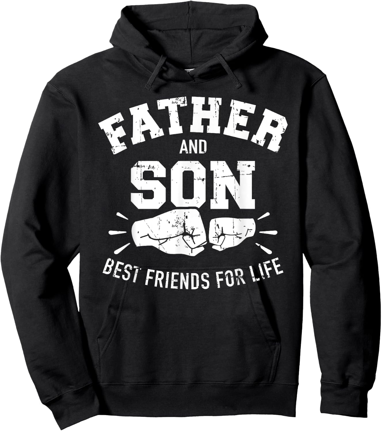Father and son best friends for life Hoodie - Hoodie | Black